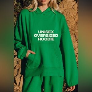 Daily Drills Unisex Oversized Hoodie - Kelly Green